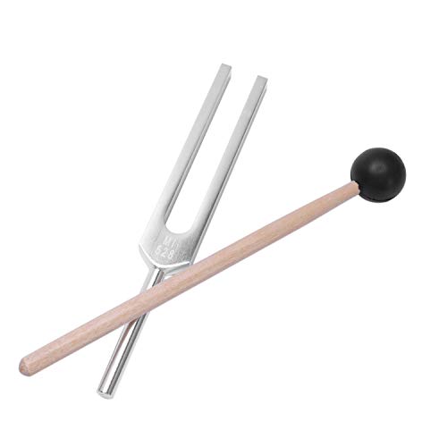 XZANTE Diapasón Médico Aleación de Aluminio + Madera Bola Martillo Chakra Diagnóstico 528 HZ Con Juego de Mazo Diapasón Prueba de Sistema Nervioso Cuidado de La Salud