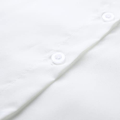 YANFANG Falda De Playa La Blusa del Traje BañO Las Mujeres,Traje Mujer Bikini Ropa Faldas Playa,Vestido Elegante A Media Pierna para Dama,solor Protector,Blanco,S