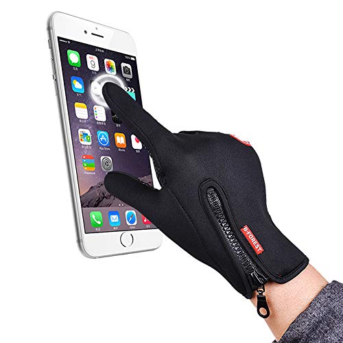 Yizhet Guante de Ciclismo, Guantes de Pantalla Táctil Hombre Mujer Prueba de Viento Guantes Guantes moto verano para Conducir Motocicletas Bicicleta MTB Montaña Senderismo Equitación Invierno