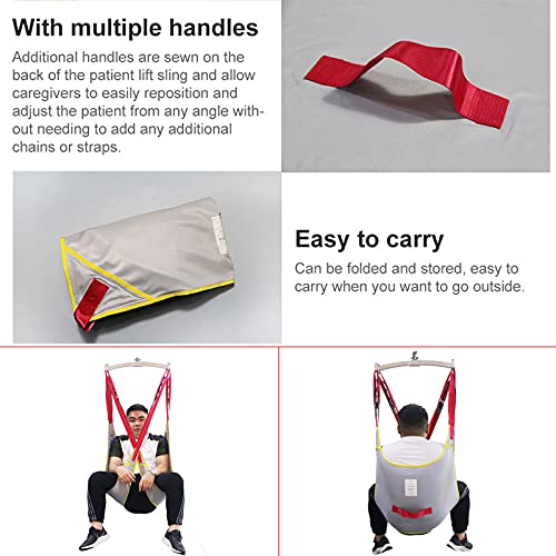 YNITJH Eslinga para Inodoro Elevador De Pacientes,Cinturón De Transferencia Médica De Elevación,Eslingas De Tela Sólida Paciente Cinturón De Transferencia para Enfermería Anciano Discapacitado,C