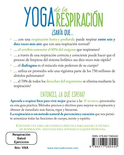Yoga de la Respiración. 35 técnicas para sanar y recuperar la armonía: 14 x 17 cm