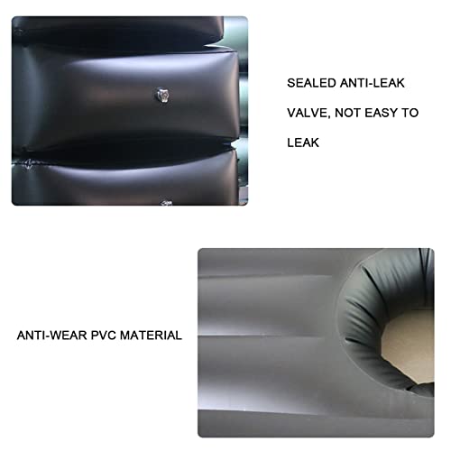 YXZCY Colchón De Aire Postoperatorio De Nalgas Hermosas De PVC, Cojín De Aire Plegable con Orificios, Cojín De Asiento Inflable Cómodo para Mujeres Embarazadas