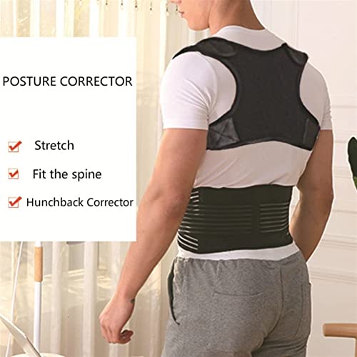 ZBHWYD Ajustable invisible Volver Postura Corrector Entrenador Hombro Soporte Soporte recto Clavícula Soporte for hombres Mujeres Adultos Niños (Color : A, Size : L(For Adults))