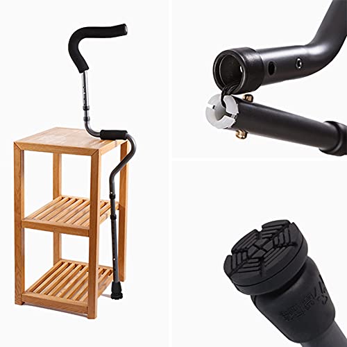 ZDM Muleta de Aluminio para Las Axilas, Muleta Médica para Adultos (1 Pieza, 1 par) El Tipo S es Ergonómico, Andador con Muleta Portátil Plegable, Regulables en Altura