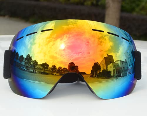 Zebbyee Gafas de esquí Gafas de esquí Gafas de snowboard unisex Doble esférico 100% Antivaho Gafas de seguridad UV Protección ocular para actividades al aire libre Esquí Ciclismo Snowboard
