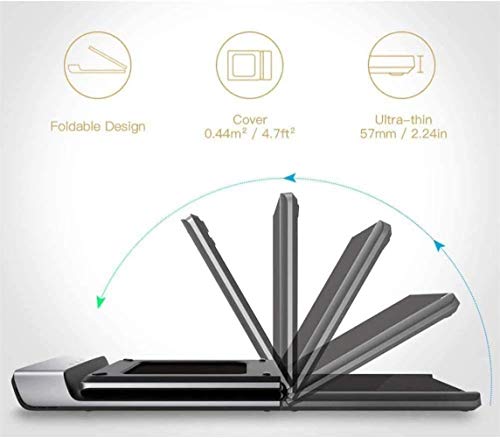 ZGQ Plegable Cinta de Correr, la Correa máquina caminadora eléctrica GB con la instalación y sin Ruido, Fase de succión SpeedControl, Oficina, undercounter 0-6 km/h, Equipo de Gimnasio en casa