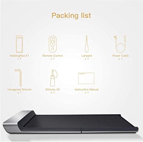 ZGQ Plegable Cinta de Correr, la Correa máquina caminadora eléctrica GB con la instalación y sin Ruido, Fase de succión SpeedControl, Oficina, undercounter 0-6 km/h, Equipo de Gimnasio en casa