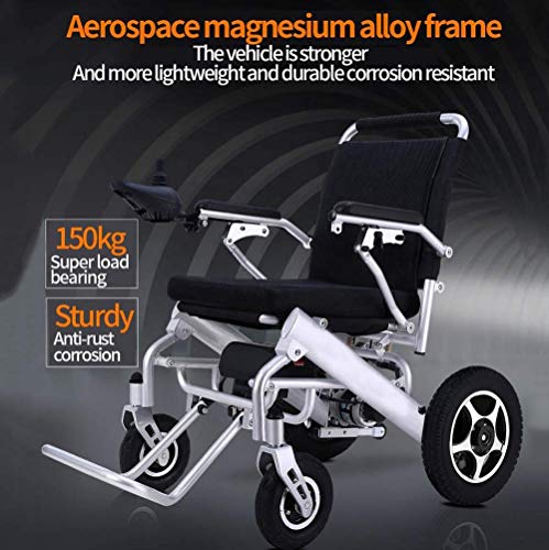 ZHITENG Portátil de Silla de Ruedas Eléctrica Premium, Doblar Amp; Viaje Ligero Silla de Ruedas Eléctrica, 25Kg, Aprobado por la Fda gdfgdfgsdf