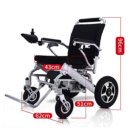 ZHITENG Portátil de Silla de Ruedas Eléctrica Premium, Doblar Amp; Viaje Ligero Silla de Ruedas Eléctrica, 25Kg, Aprobado por la Fda gdfgdfgsdf