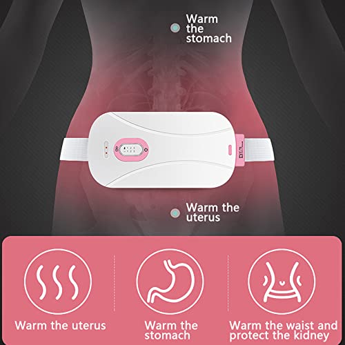 ZHJIUXING ST Faja Lumbar para Espalda, Cinturón Calefactor para Dolor de Espalda con Masaje por vibración, Almohadillas térmicas con Carga inductiva, Evita Lesiones y Dolor de Espalda