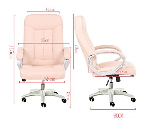 Zhou-WD Silla for computadora, Silla PU Silla Suave Silla fácil de Limpiar Silla for Estudiantes Silla for Personal Silla for Ancianos Silla de Oficina Silla for dormitorios Mobiliario de Oficina