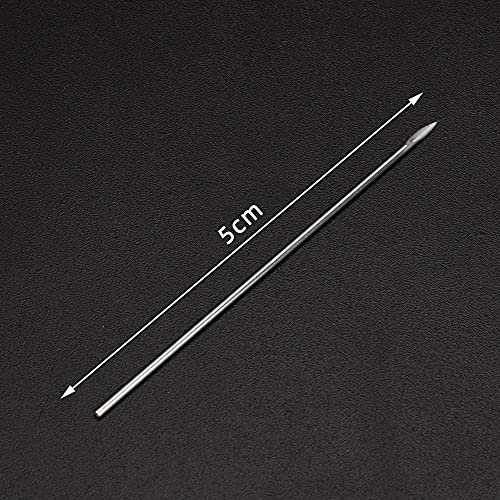 ZIEM 100 Uds 18G Agujas de perforación de Acero quirúrgico estériles Desechables Agujas de perforación del Cuerpo para Oreja, Nariz, Ombligo, pezón, Maquillaje, Agujas de Tatuaje