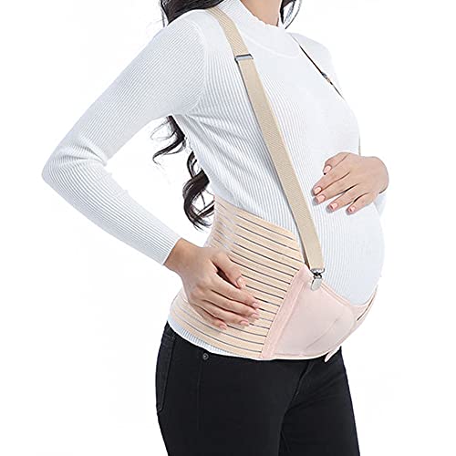ZJJ Cinturón De Soporte para El Vientre Prenatal De Maternidad Banda Abdominal Posparto para Mujer Embarazada con Correas De Hombro Arnés De Cintura Elástica Transpirable para El Embarazo