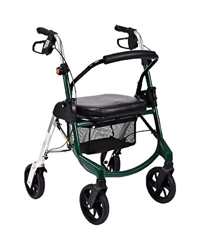 ZWH-Andador Carro Creativo Light- Viejo Compras, Compras Portátil Plegable Walker Cuatro Ruedas