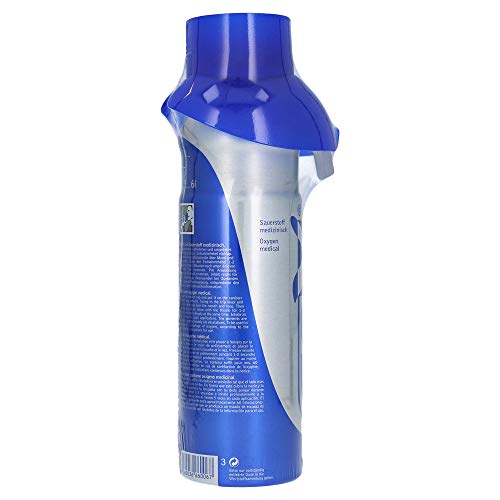 1 Botella De Oxígeno | Capacidad 6L en Formato de Gas | Dificultades respiratorias, Contaminación, Bienestar, Deporte, Relajación, Relajación, Meditación, Resistencia, Productividad, Rendimiento