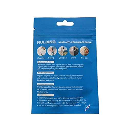 1 Pack Toallitas Antivaho Gafas Mascarilla, Gamuza antivaho, Larga Duración, Incluye Puentes Nasales