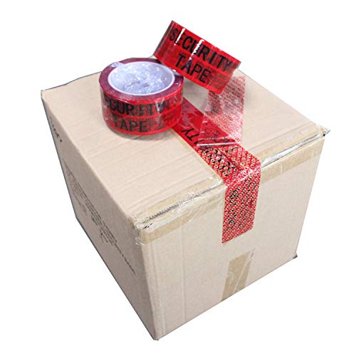 1 rollo de cinta adhesiva de seguridad “VOID/OPEN” de transferencia total (rojo 50mm x 50m x 2 mil- TamperSeals Group)