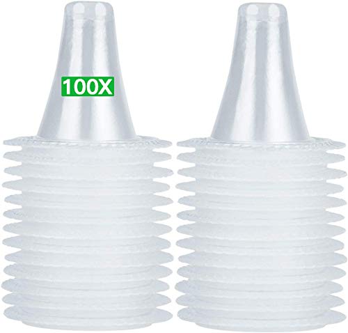 100x Fundas Desechables de Recambio | Protectores de lente del ThermoScan de Braun para Termómetros de Oído | Adaptables a Toda la Gama de Braun ThermoScan IRT | Paquete de 100 Unidades