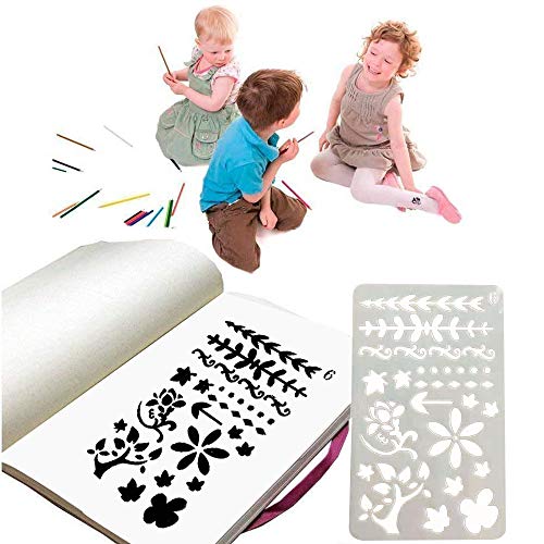 24 Piezas DIY Plantilla de Pintura, Plantillas de Animales, Conjunto de Plantillas de Pintura, Se Puede Reutilizar Pet Serie de Encaje Temático Plantilla de Pintura para El Cuaderno de Los Niños