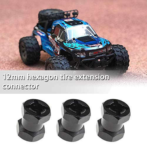 4 unids 12mm RC cubo de rueda hexagonal extensores 15mm extensión Hex Drive adaptador combinador acoplador para 1/10 control remoto coche orugas
