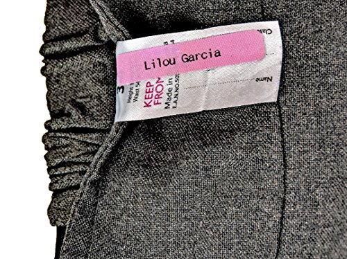 50 x Etiquetas Personalizadas Termoadhesivas Para Guardería, Colegio, Residencia De Ancianos | Etiquetas De Ropa Termoadhesivas Lavables A Alta Temperatura