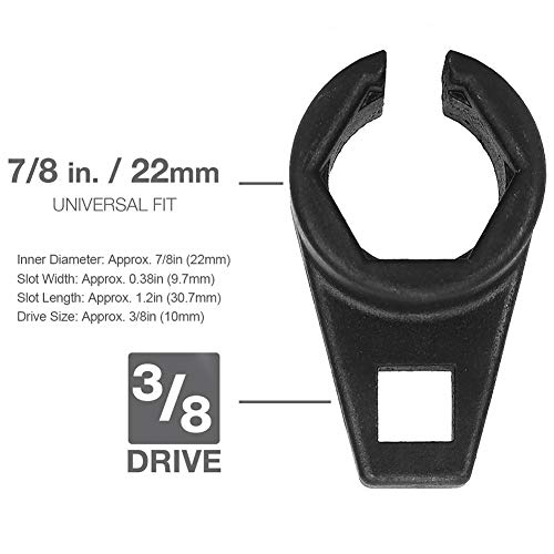 7/8 en Oxígeno Sensor Manga, Oxígeno Sensor con Hierro Cable Aprovechar Conexión 1.2 en