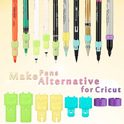 Adaptadores de bolígrafos para Cricut Joy - Bolígrafos CRAVERLAND Soportes alternativos para accesorios de Cricut Joy herramientas que funcionan con Cricut BIC Pilot UM153 (paquete de 8)
