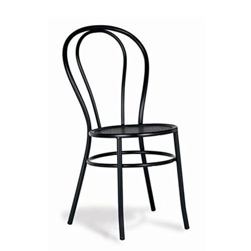 ADDECOR Sillas Comedor de Color Negro | 89 × 36 × 40 cm | Silla para Salón Hecha de Hierro y Madera | Modelo Edna | Sillas Comedor Ideales para Proyectos de Hostelería