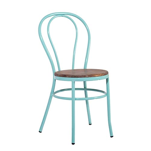 ADDECOR Sillas Comedor de Color Negro | 89 × 36 × 40 cm | Silla para Salón Hecha de Hierro y Madera | Modelo Edna | Sillas Comedor Ideales para Proyectos de Hostelería