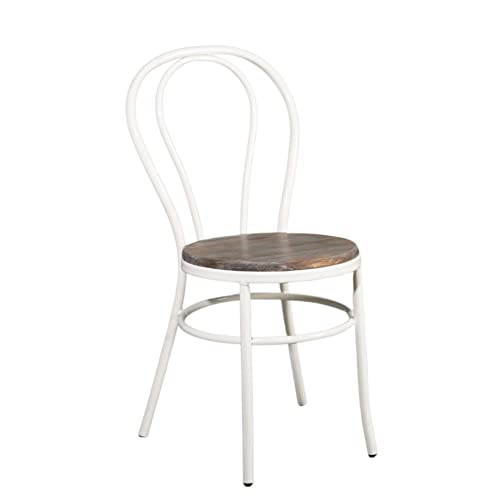 ADDECOR Sillas Comedor de Color Negro | 89 × 36 × 40 cm | Silla para Salón Hecha de Hierro y Madera | Modelo Edna | Sillas Comedor Ideales para Proyectos de Hostelería