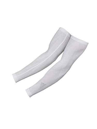 adidas ADSL-13023WH Mangas de compresión, Adultos Unisex, Blanco, S/M-20-35 cm Alrededor del bíceps