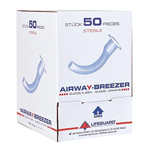Airway-Breezer una vez Guedel-tubos colour rojo estériles Gr, 4