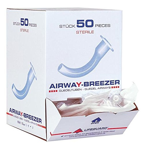 Airway-Breezer una vez Guedel-tubos colour rojo estériles Gr, 4