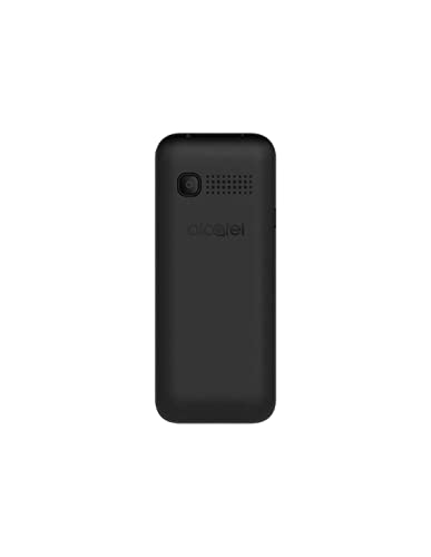 Alcatel 1066D - Telefono móvil de fácil uso, Pantalla de 1.8” QQVGA, 2G, cámara trasera CIF, 4MB de RAM, 4MB de ROM, batería 400mAh (Negro)