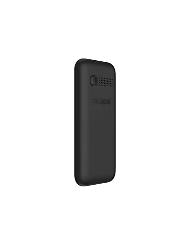 Alcatel 1066D - Telefono móvil de fácil uso, Pantalla de 1.8” QQVGA, 2G, cámara trasera CIF, 4MB de RAM, 4MB de ROM, batería 400mAh (Negro)