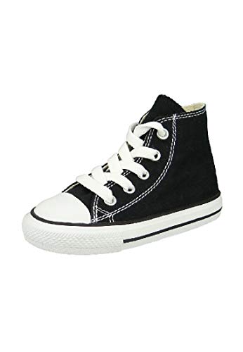 All Star Kids Shoes Black Canvas 7J231C