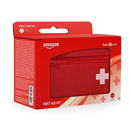 Amazon Basic Care - Kit de primeros auxilios, 54 unidades