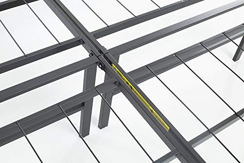 Amazon Basics - Somier fijo plegable, montaje sin herramientas, permite almacenar debajo de la cama, 90 x 200 cm