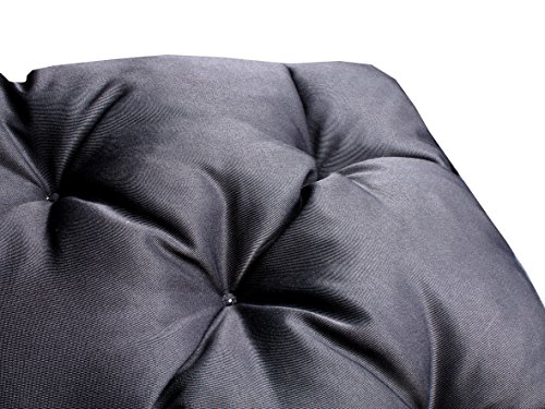Ambientehome Juego de 2 cojines de respaldo alto (120 x 50 x 10 cm, respaldo de aproximadamente 70 cm), gris
