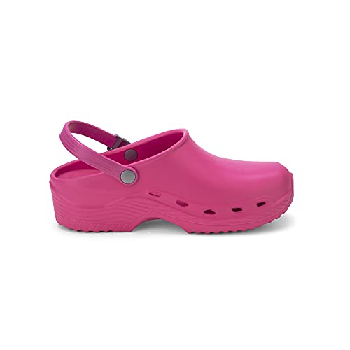AMELIA LINE SHOES Zuecos sanitarios profesionales Happy - Zapatillas Light, Rosa, 40 EU