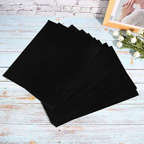 AMONIDA 【Venta del día de la Madre】 Forro Adhesivo de Fieltro para estantes, Accesorios de exhibición de Joyas Negro para Tienda minorista para joyero para el hogar para Patas de Silla