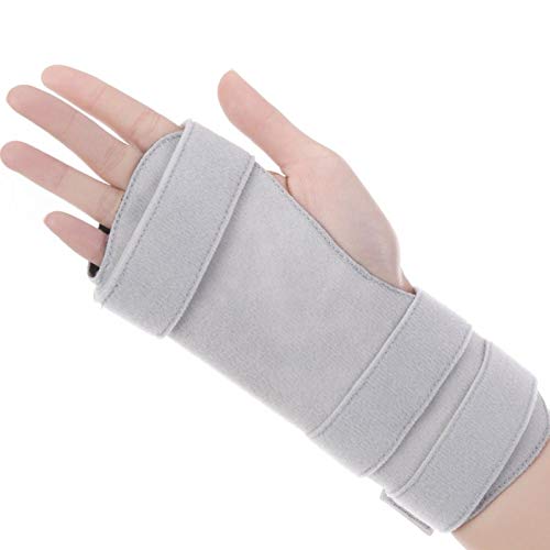 Amsahr Ortopédica cuarto y quinto metacarpiano Brace palma de la mano dedo entablillado - Universal de 14-24 cm (circunferencia de la muñeca) - incluida la banda de muñeca