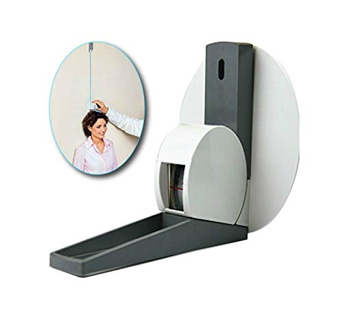 AnthroFlex Tallimetro Estadimetro Para Medir Estatura, Compacto para la Pared con Base, Retractil, Rango 220CM, Medicion solo en CM, Ideal para Clinicas y Consultorios