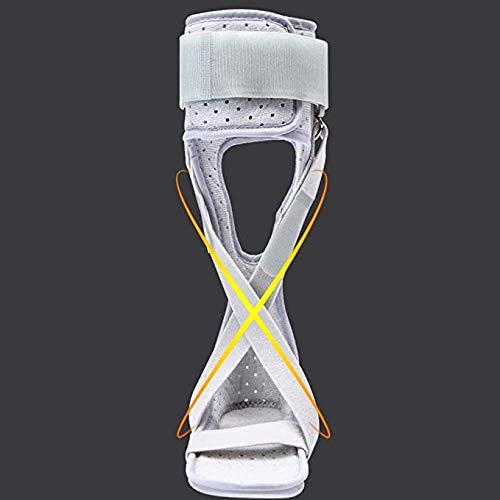Antideslizante soporte for el tobillo, AFO caída del pie Ortesis Brace, ligera corrección del tobillo férula de tratamiento for la fascitis plantar tendinitis de Aquiles y la caída del pie, derecha 10