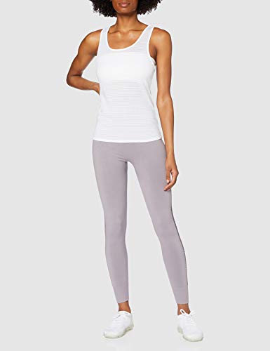 AURIQUE AZ20SS013 Camisetas de Gimnasio para Mujer, Blanco, 42