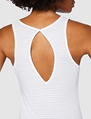 AURIQUE AZ20SS013 Camisetas de Gimnasio para Mujer, Blanco, 42