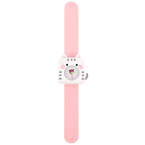 balacoo Slap On Kids Watch silicona: diseño de dibujos animados, reloj de pulsera para niños, jóvenes, niñas, mujeres, hombres, unisex, color rosa