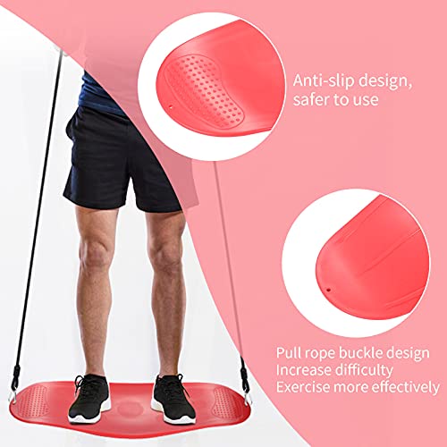 Balance Board con Asas Tabla de Equilibrio Balance Trainer Cojín de Equilibrio Twist Waist Disc Board, Plataforma de Equilibrio para Yoga Pilates Coordinación y Equilibrio Equilibrio Fitness