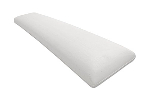Baldiflex Almohada de espuma viscoelástica modelo pastilla, almohada de Memory contra el dolor de cuello y cervical, funda de aloe vera, 135 x 35 cm