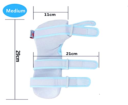Banda de soporte de muñeca transpirable para soporte de mano izquierda/derecha, cuidado de lesiones de muñeca, fijación de fractura, protección de brazo (M, izquierda)
